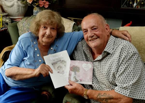 Len and Sybil Hudson, from Banbury, celebrate their Diamond wedding anniversary. NNL-180724-171618009