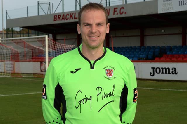Danny Lewis kept his first clean sheet of the season for Brackley Town
