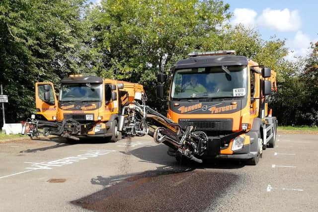 The two new Dragon Patchers. Photo: Oxfordshire County Council