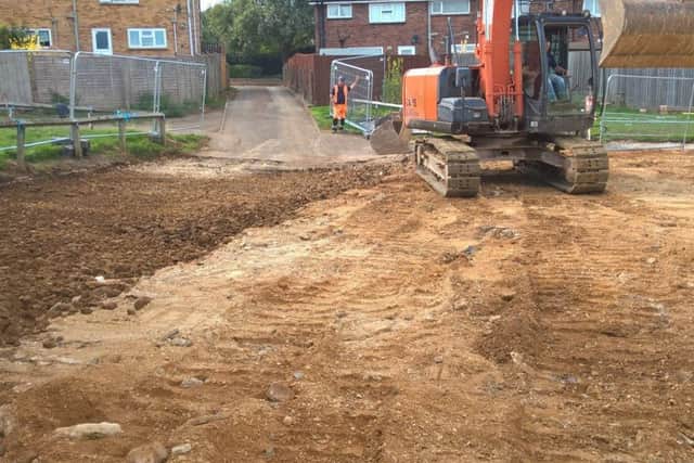 Demolition work is completed at The Hill Youth and Community Centre to make way for a new one. Photo: Cherwell District Council NNL-180509-104621001