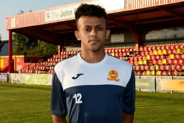 Amer Awadh gave Banbury United the lead against Weymouth in Tuesday's Emirates FA Cup replay