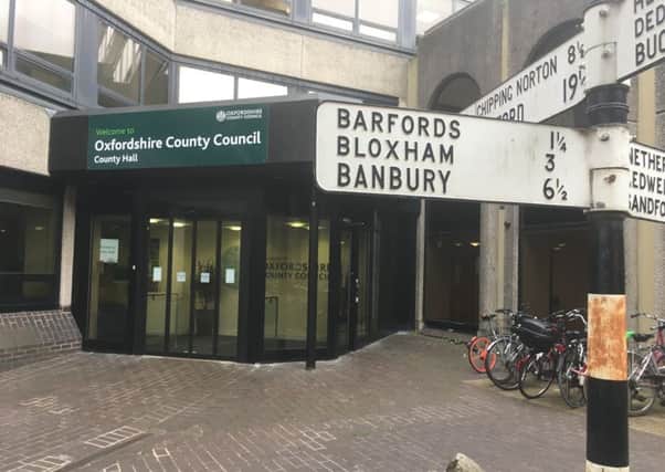 Oxfordshire County Council's base at County Hall in Oxford NNL-180920-115911001