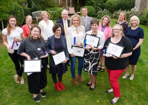 The Banbury Women In Business Awards winners with representatives from the award sponsors