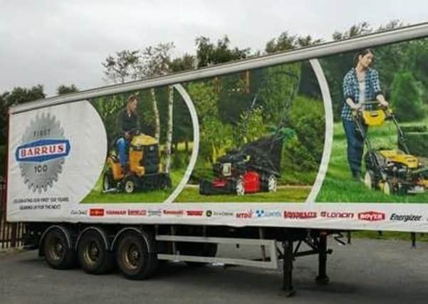 The trailer of the lorry stolen while parked at Heyford Park on September 25. Photo: Thames Valley Police NNL-180210-091739001