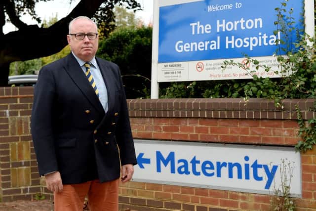 Cllr. Kieron Mallon at The Horton General Hospital, Banbury. NNL-180210-120239009