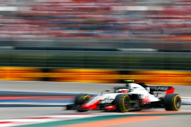Kevin Magnussen on his way to eigth place in Sunday's Russian Grand Prix NNL-180210-144755002