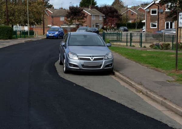 Council officers were forced to resurface Edinburgh Way around the parked car NNL-180210-154238009