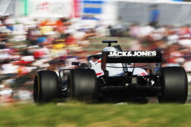 Romain Grosjean on his way to eighth place in Sundays Japanese Grand Prix