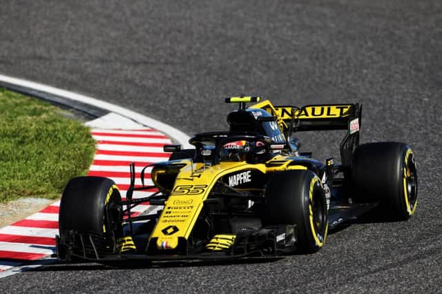 Carlos Sainz on his way to tenth place in Sunday's 
Japanese Grand Prix
