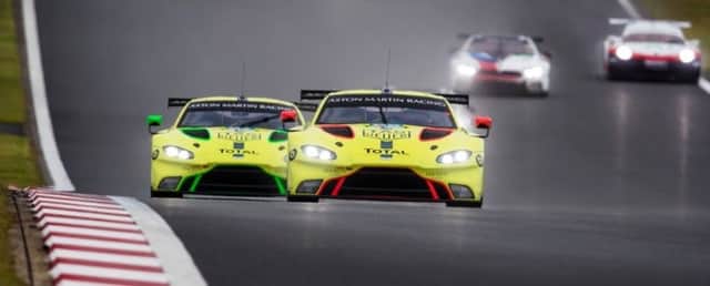 The Aston Martin Vantage GTE on its way to another double-points finish