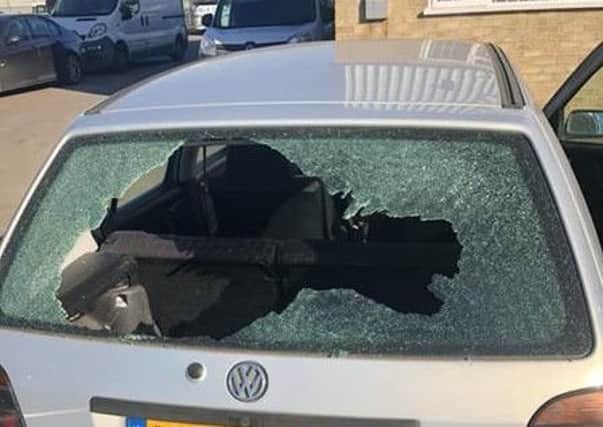 A damaged VW Golf