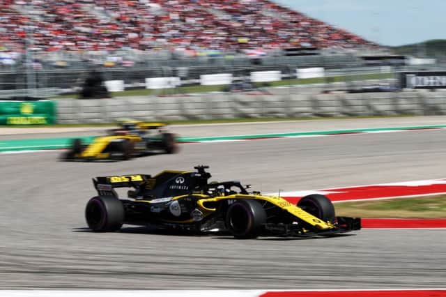 Nico Hulkenberg and Carlos Sainz on their way to sixth and seventh in Sunday's US Grand Prix