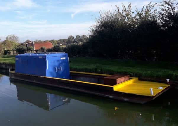 The work barge after Brian and Jenny Saunders from Banbury Canal Partnership had spruced it up over a three week restoration program NNL-181025-110142001