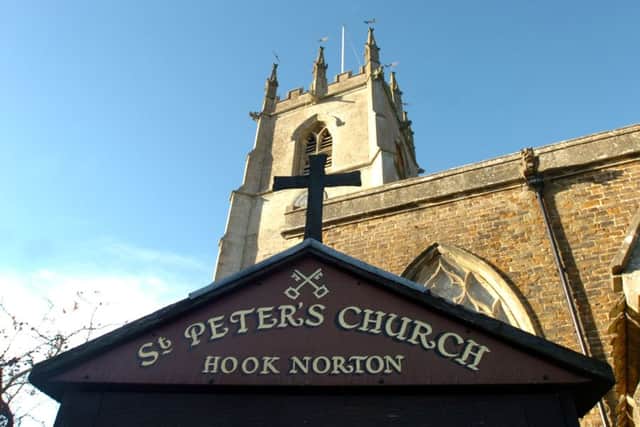 St Peter's Church, Hook Norton, venue for Saturday's craft fair