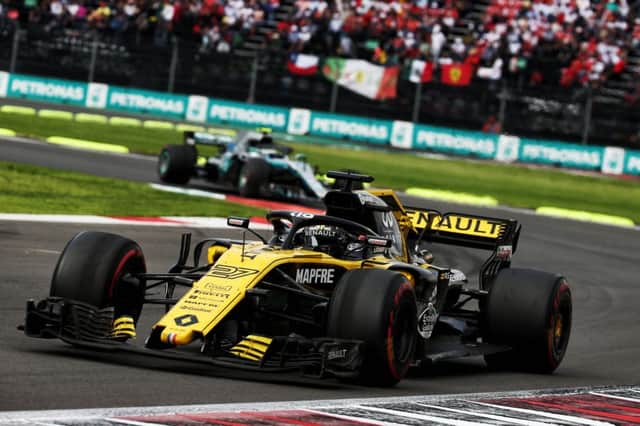 Nico HÃ¼lkenberg on his way to sixth place in Sundays Mexican Grand Prix