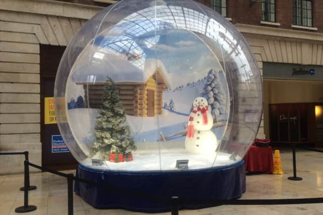 A giant Snow Globe like this one will be coming to Castle Quay