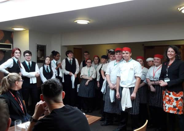 Banbury and Bicester College catering students cooked for 20 guests from the world of business NNL-181116-133439001