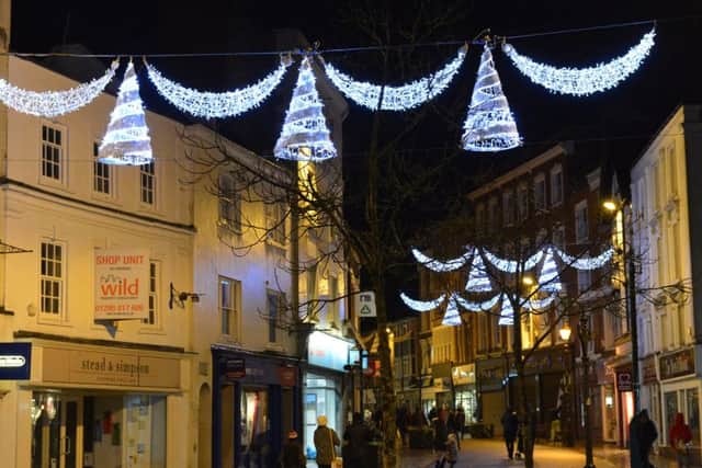 Banbury Christmas lights switch-on. High Street lights, 2017