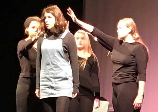 Sibford drama students perform Â‘ControlÂ’ as part of anti-bullying week NNL-181116-132745001