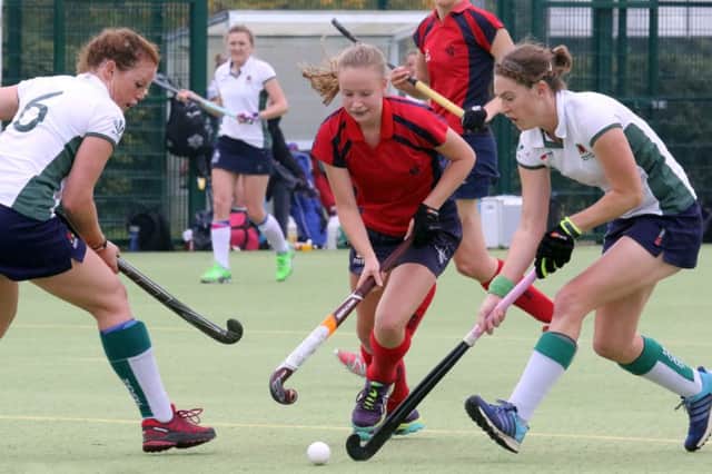 Vicky Warlow (centre) scored Banbury's goal against Eastcote