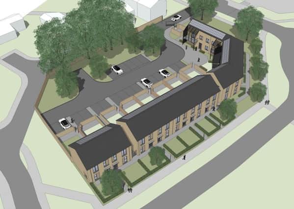 An artists' impression of the homes on the former Admiral Holland pub. Photo: Michael Dyson Associates/Cherwell District Council NNL-181126-161044001