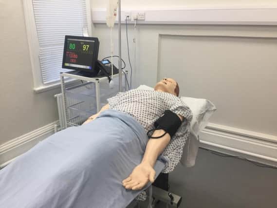 The manikin in the new simulation suite at the Horton General Hospital. Photo: Oxford University Hospitals NHS Foundation Trust