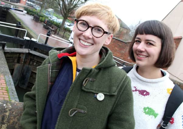 Hope Talbot, right, and Polly Waller will be on a winter canal boat challenge aboard 'Sue Perb' from Bristol to Banbury NNL-181125-114227009