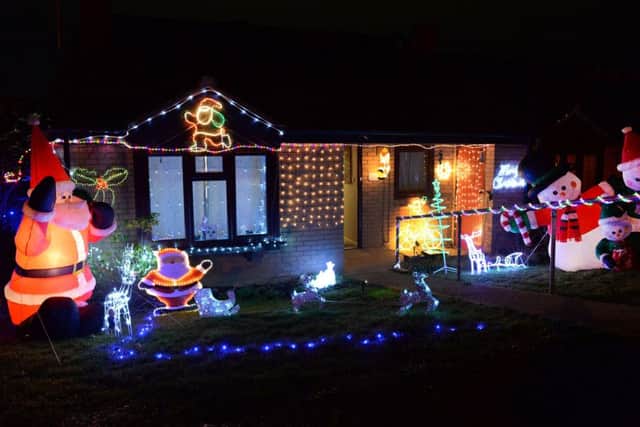 Carla and Darren Cooper's festive display at their Harlequin Road home NNL-181112-224223009