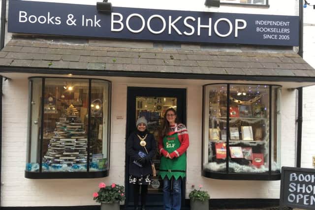 Books and Ink in white Lion Walk was declared the best dressed winter window 2018 NNL-181220-114955001
