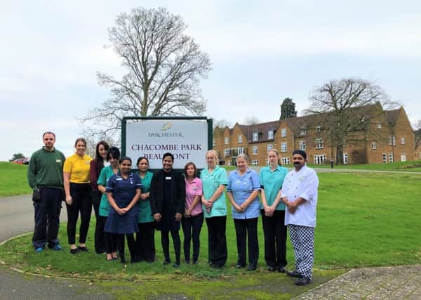 The team at Chacombe Park Home. Photo: Barchester Healthcare NNL-190901-122048001
