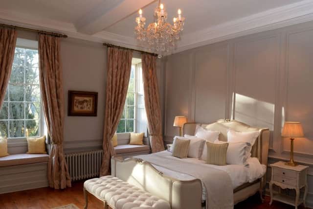 Thorpe Manor, Thorpe Mandeville, renovations. The master bedroom. NNL-190801-131652009