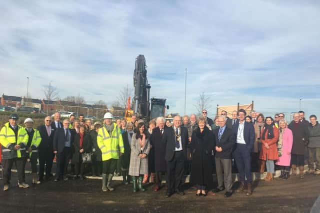 Many people came to celebrate the ground-breaking ceremony for the new Brackley Medical Centre