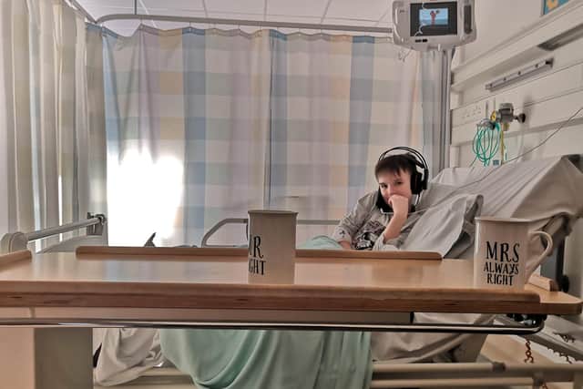 Milosz stayed in hospital overnight on his birthday