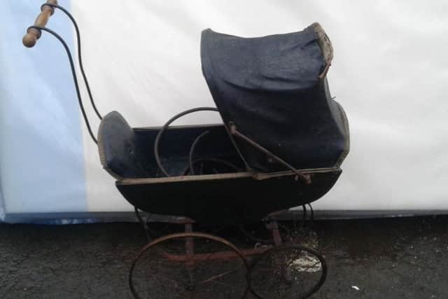 A vintage pram from a bygone era was left. Photo: Oxfordshire County Council