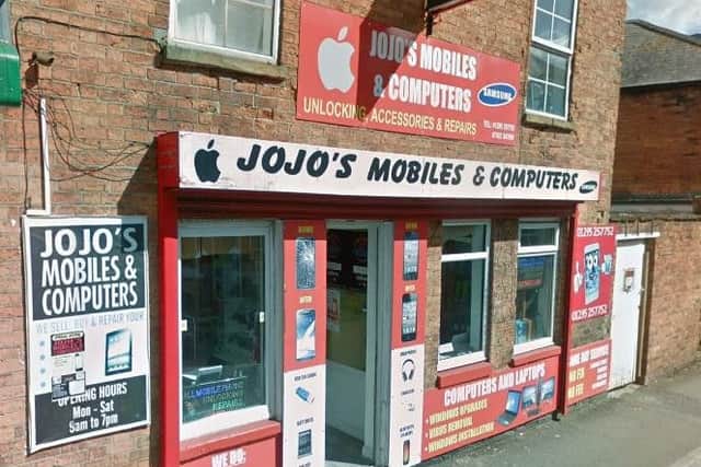 Jojo's Mobiles & Computers on George Street, Banbury. Photo: Google