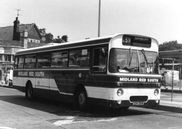An X59  parked in the bus station awaits passengers in 1986. Photo courtesy of Jonathon Coles. NNL-190130-171017001