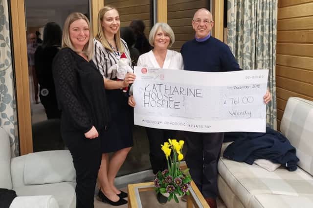 Wendy Woodward and husband Andy fundraised for Katharine House Hospice NNL-190503-101044001