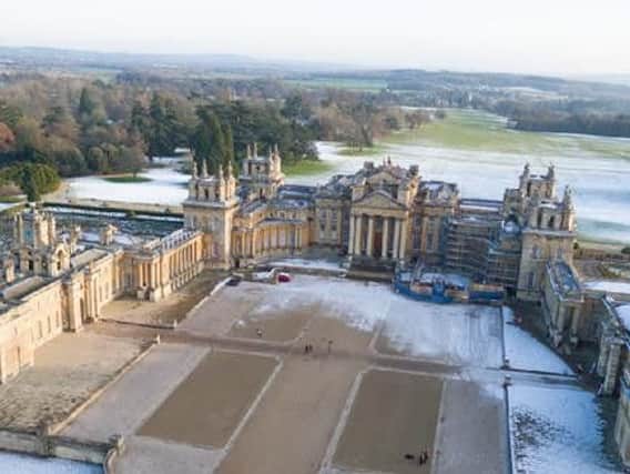 Beautiful Blenheim Palace from the air