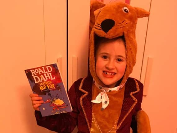 Bella Camilleri, 7, a pupil at St. Johns RC Banbury dressed as The Fantastic Mr  Fox
