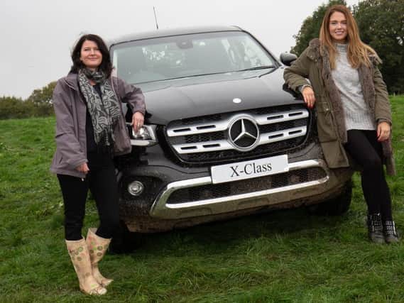 An off road experience at Great Tew can be taken in the X Class Mercedes