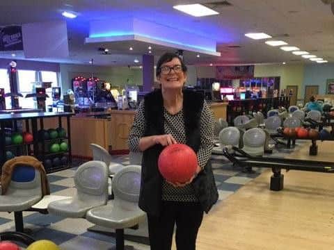 Tracey Jennings at Banbury bowling alley. Photo: Oxfordshire County Council