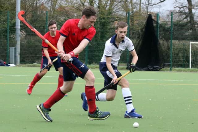 Banbury's Steve O'Connor gets in a shot against Oxford University. Photo: Steve Prouse