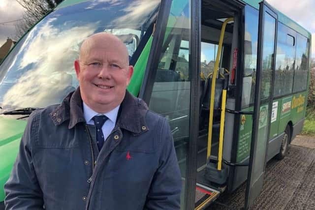 Cllr Ian Hudspeth with the new OurBus Bartons minibus, which he helped fund through his slice of the Councillor Priority Fund NNL-190326-123035001