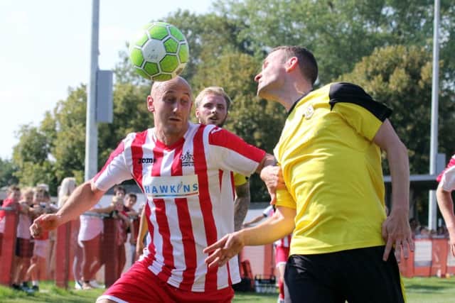 Andrew Stidder booked Easington Sports' place in the last four