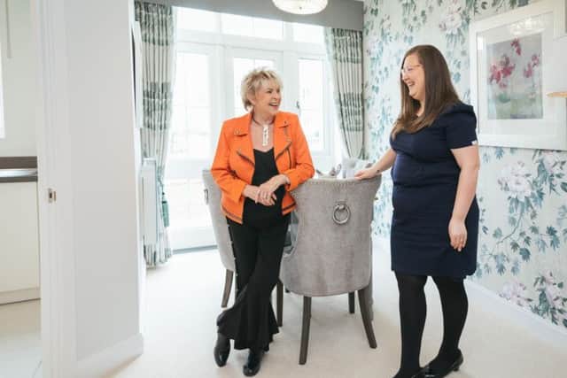 Gloria Hunniford checks out one of the apartments at McCarthy & Stone's new development for older people, Watson Place, in Chipping Norton. Photo: McCarthy & Stone