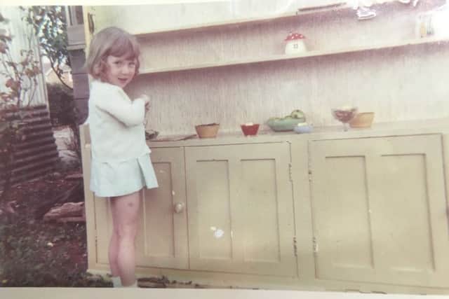 Wendy Conlon, aged five - wanting to run her own tea shop even then. NNL-190514-164601001