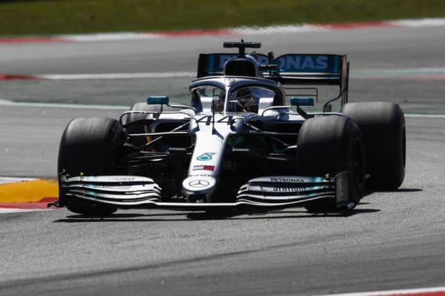 Lewis Hamilton on his way to winning Sunday's Spanish Grand Prix