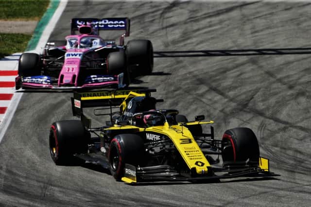 Daniel Ricciardo on his way to 12th place in Sunday's Spanish Grand Prix