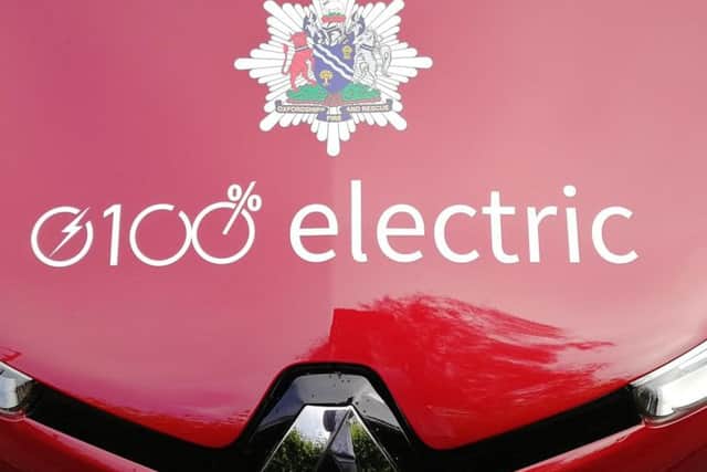 Oxfordshire Fire and Rescue's new fleet of zero emission vehicles