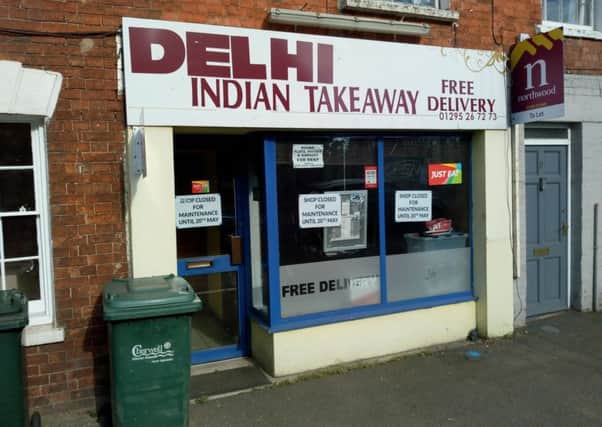 The Delhi Indian Takeaway, Southam Road, Banbury which received no stars for its food hygiene NNL-190521-104532001